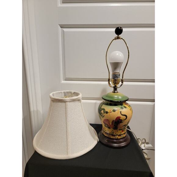 Safari Table Lamp & Shade Upscale Kid Room Elephant Jungle Theme Decor Small 18" - Picture 12 of 14